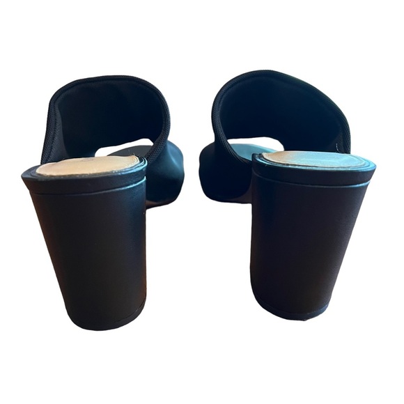 Gianni Bini Black Slip On Knit Heel Sandal Size 7.5 - Picture 7 of 10